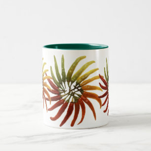 Mug de poivrons chauds multicolores