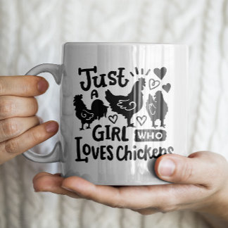 Mug de poulet amusant