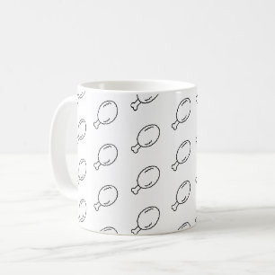 Mug de poulet frit minimaliste