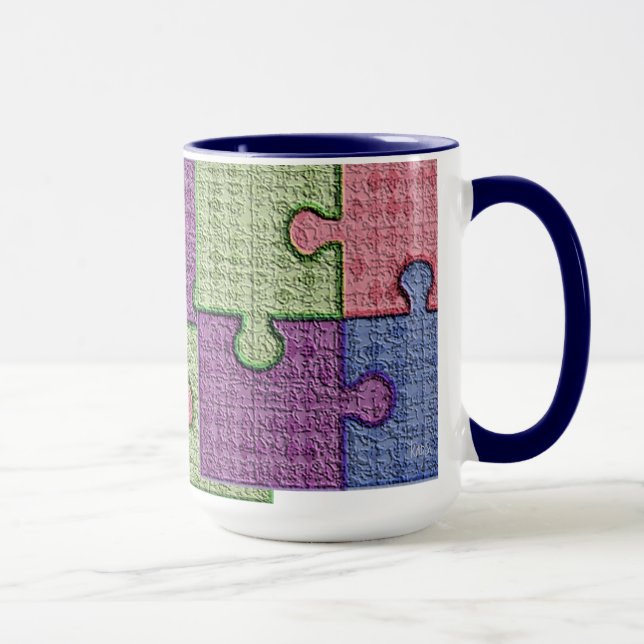 Mug de puzzle texturé (Droite)