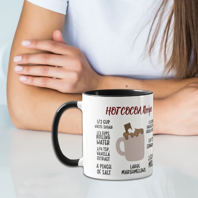 Mug de recette de cacao chaud (Créateur téléchargé)