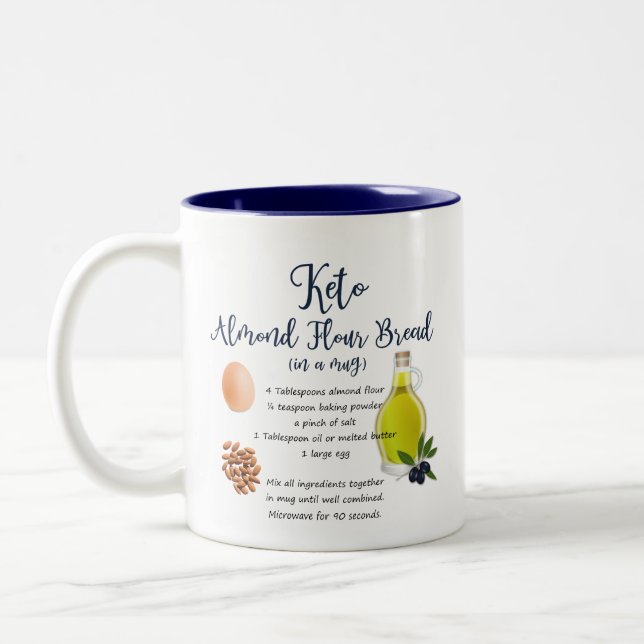 Mug de recette de pain de farine de Keto Almond (Gauche)