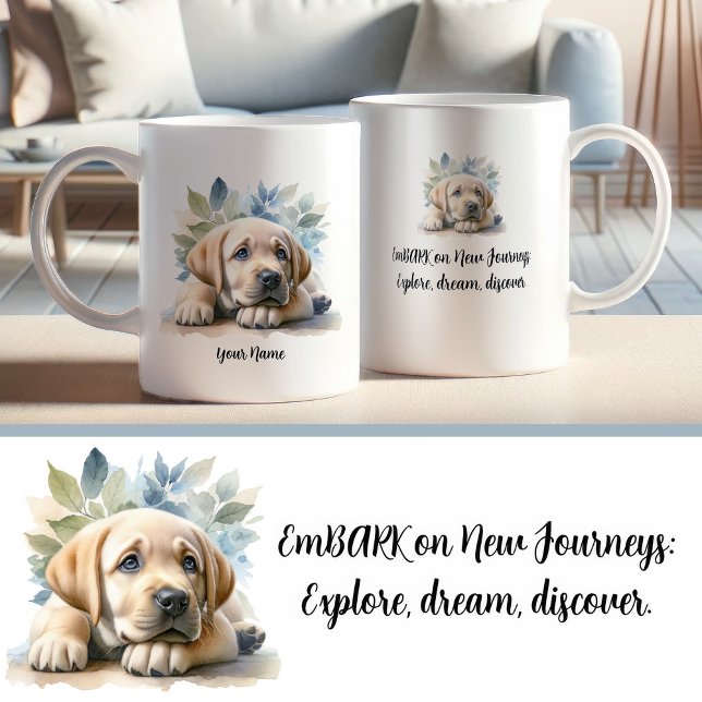 Mug de récupération Labrador personnalisé avec dev (Créateur téléchargé)