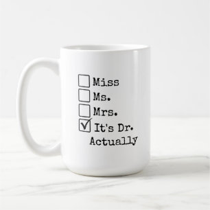 Mug de remise de diplôme DR personnalisé, cadeau d
