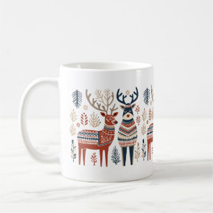 Mug de rennes de Noël scandinave