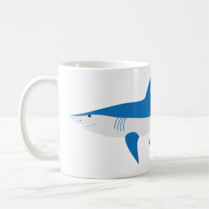 Mug de requin bleu gris Mako