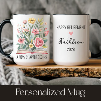 Mug de retraite personnalisé pour collègues ou sup