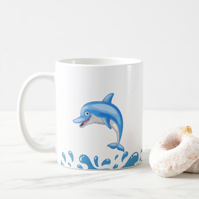 Mug de rêve de Dolphin Lover * (Avec donut)