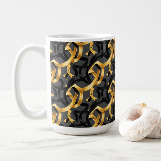 Mug de sensibilisation au cancer chez l'enfant (Avec donut)
