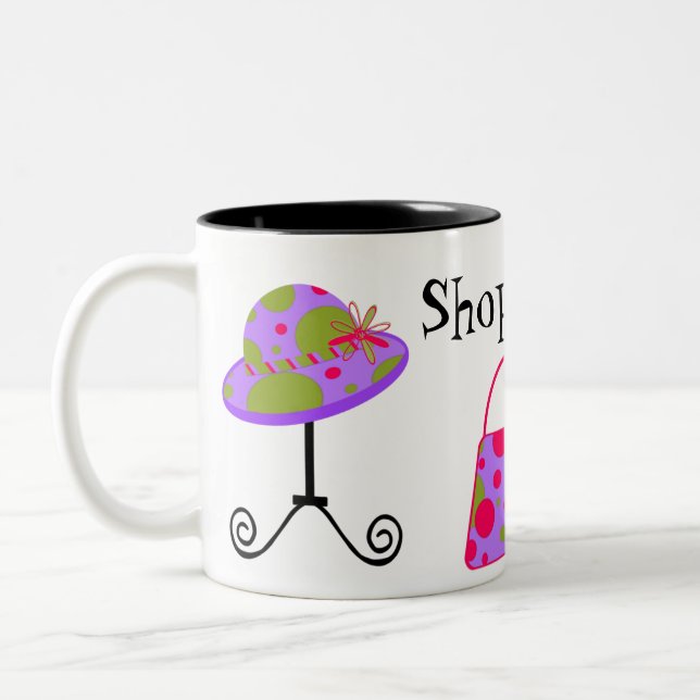 Mug de Shopaholic amusant (Gauche)