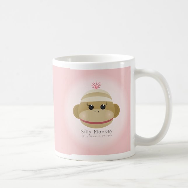 Mug De Singe Silly Par Kelly Schwark Dessins (Droite)