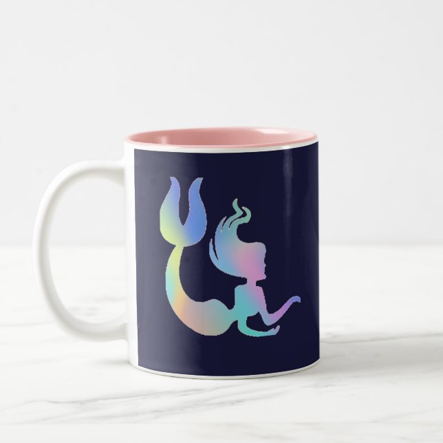 Mug de sirènes holographiques colorées (Gauche)