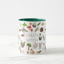 Mug de sorcière verte