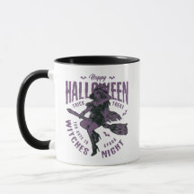 Mug de sorcière volante d'Halloween - "Trop mignon