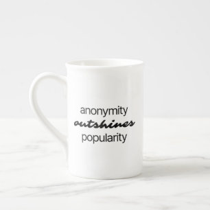 Mug de spécialité anonymat