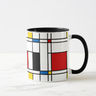 Mug De Stijl Motif