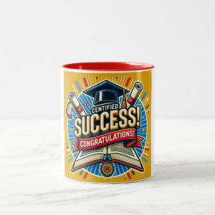 Mug de succès certifié   Exam Félicitations Mug