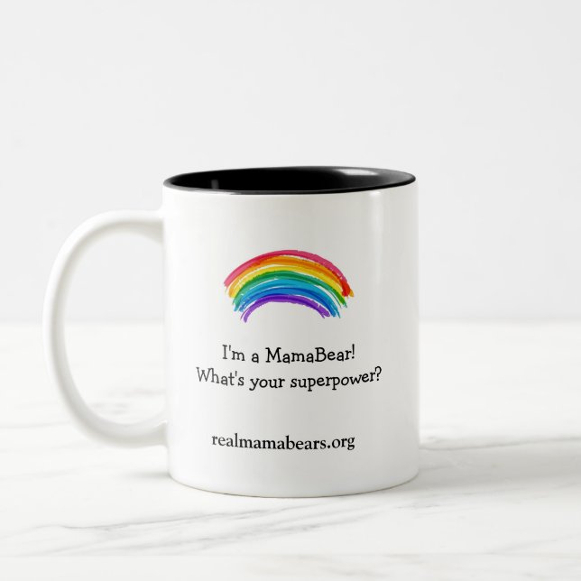 Mug de superpuissance en blanc (Gauche)