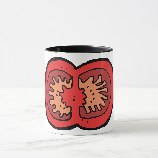 Mug de tomate coupée en tranches (Créateur téléchargé)