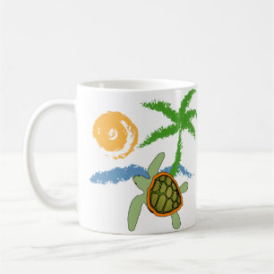 Mug de tortue tropicale