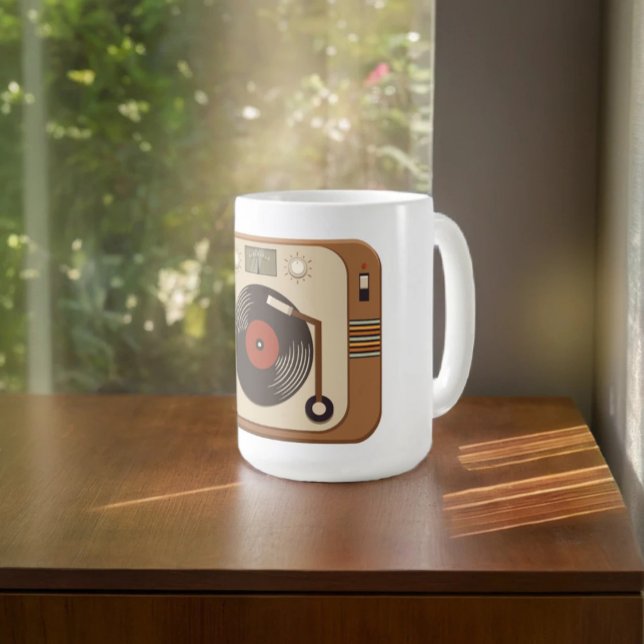 Mug de Tourne-disque de vinyle rétro (Créateur téléchargé)