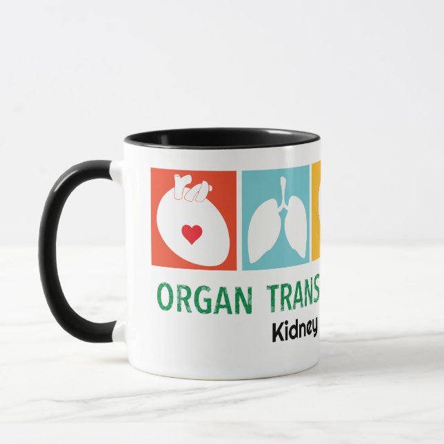 Mug de transplantation d'organes personnalisable (Gauche)
