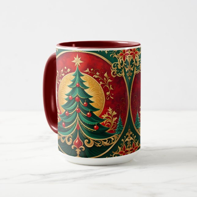 Mug de vacances Arbre de Noël (Devant gauche)