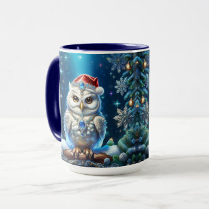 Mug de vacances Hibou Bijou avec chapeau de Père N