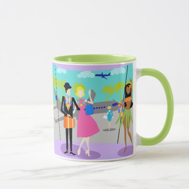 Mug de vacances tropicale rétro (Droite)
