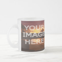 Mug de verre photo personnalisé