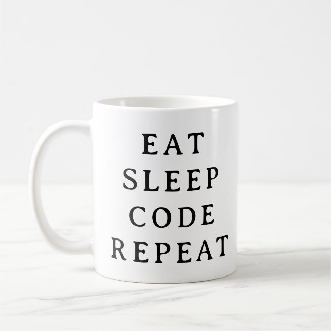 Mug de vie du programmeur - Manger le code du somm (Gauche)
