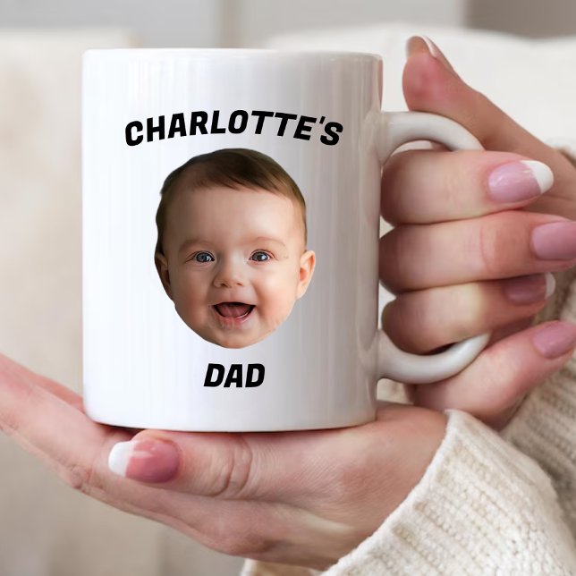 Mug de visage de bébé personnalisé, Mug de nouveau (Créateur téléchargé)
