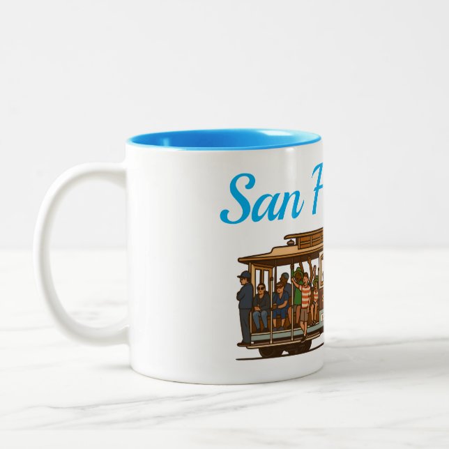 Mug de voiture de San Francisco Cale (Gauche)