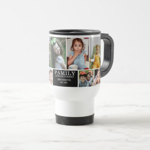 Mug De Voyage 10 photo personnalisées Nom du collage Citation de