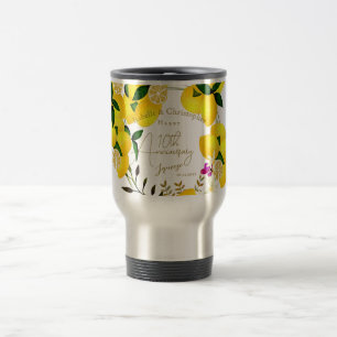 Mug De Voyage 10e anniversaire de mariage Summer Lemon Squeeze