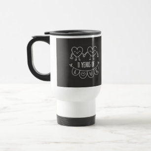 Mug De Voyage 11e Anniversary Poison de Chalk Hearts