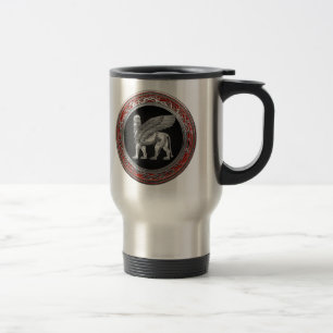 Mug De Voyage [200] Lion assyrien ailli - Lamassu argenté