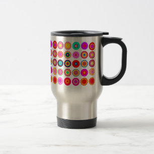 Mug De Voyage 25 Mandalas fractales - Customisé