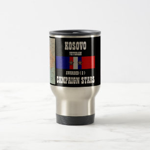 MUG DE VOYAGE 2 ÉTOILES DE CAMPAGNE KOSOVO VETERAN