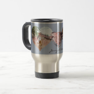 Mug De Voyage 2 photos 7e anniversaire Mariage Coeur de cuivre