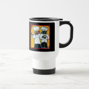 Mug De Voyage 2 Pugs cuisiniers