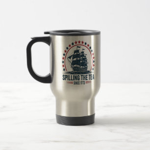 Mug De Voyage 4 juillet Déverser Le Thé Depuis 1773 Quatrième De