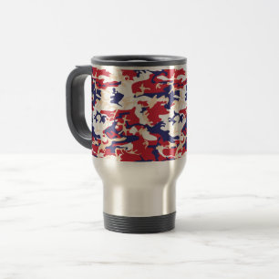 Mug De Voyage 4 juillet, Jour de l'Indépendance, Beige de camouf
