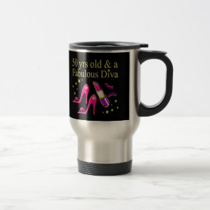 MUG DE VOYAGE 50 ANS ET UN DIVA FABULEUX
