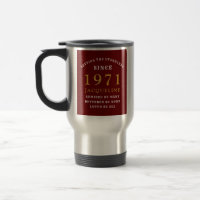 50e anniversaire 1971 Rouge or pour sa personnalis