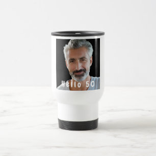 Mug De Voyage 50e anniversaire photo bonjour 50 hommes