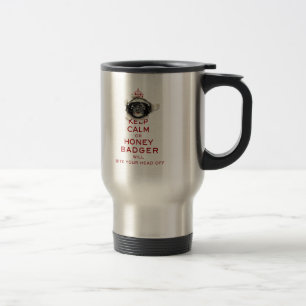 Mug De Voyage [54] Gardez le calme ou le blaireau de miel…