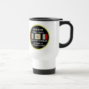 MUG DE VOYAGE 5 ÉTOILES DE CAMPAGNE VÉTÉRAN DE GUERRE IRAKIENNE