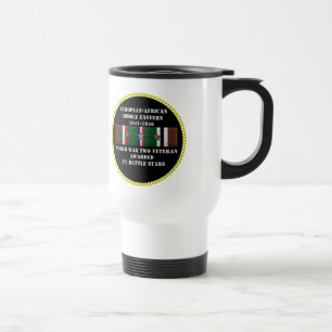 MUG DE VOYAGE 7 ÉTOILES DE BATAILLE / VETERAN DE LA SECONDE GUER