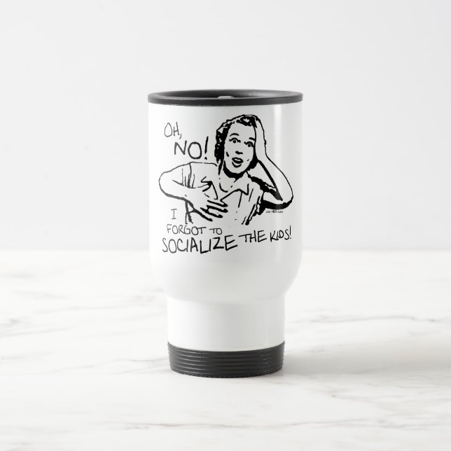 Mug De Voyage A oublié la socialisation (Centre)